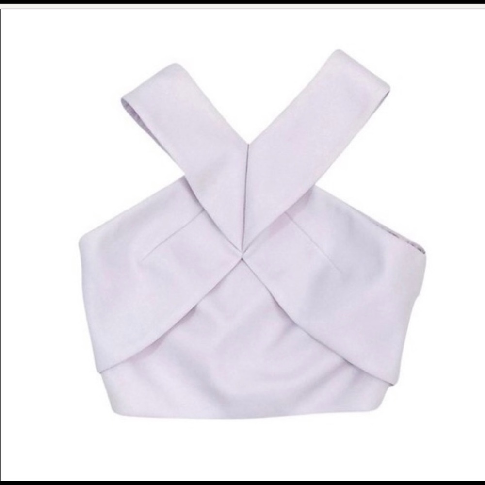 Nicholas lavender crop top